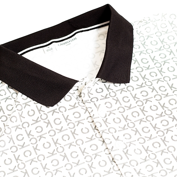 Picture of Calvin Klein Men's Geo CK Polo Shirt - White