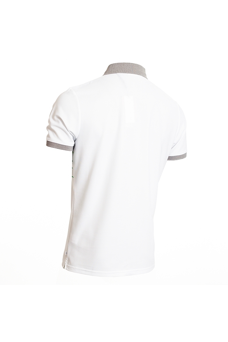 Picture of Calvin Klein Men's Flint Polo Shirt - White / Grey