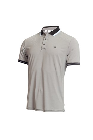 Show details for Calvin Klein Men's Blade Polo Shirt - Black / White - XXL Only