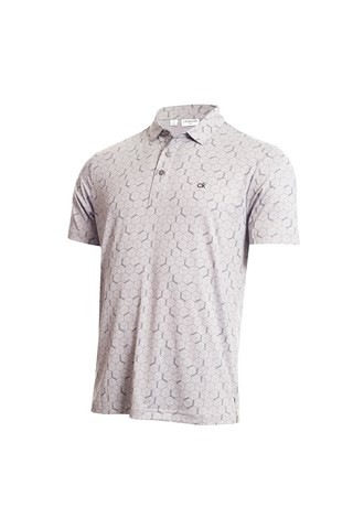 Picture of Calvin  Klein zns Men's Rock Face Polo Shirt - Silver Marl