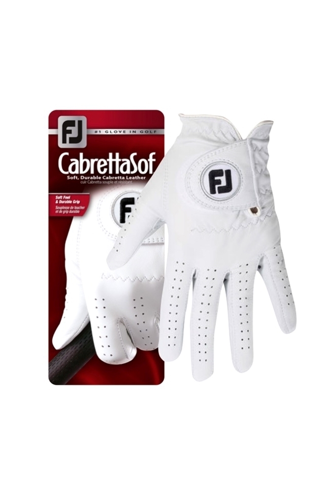 Picture of Footjoy Men's CabrettaSof Golf Glove - White