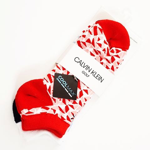 Picture of Calvin Klein ZNS Tech Socks - Scarlet / White