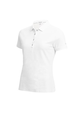 Show details for Calvin Klein Performance Pique Polo Shirt - White