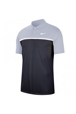 Picture of Nike Golf zns Dri-FIT Victory Colour Block Polo Shirt - Sky Grey / Obsidian