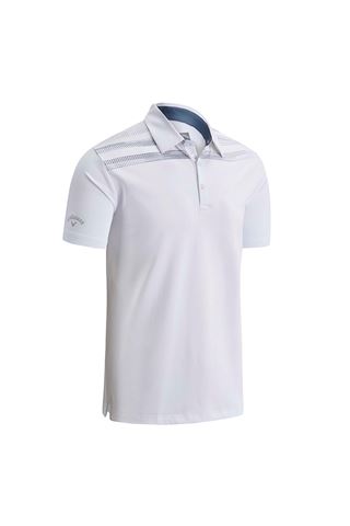 Picture of Callaway ZNS Shoulder Print Polo Shirt - Bright White