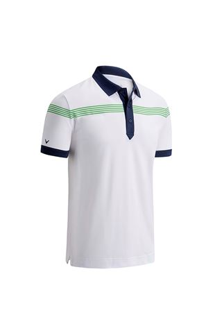 Picture of Callaway zns Linear Print Polo - Bright White