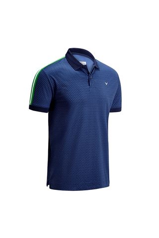 Picture of Callaway ZNS Tee Print Polo with Shoulder Taping - Dress Blues