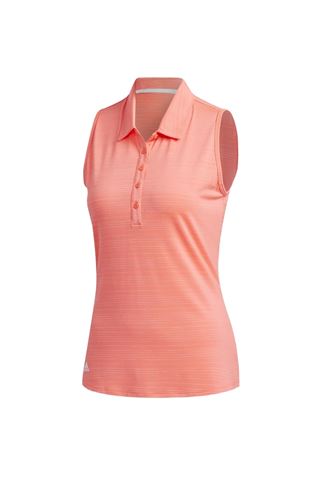 Picture of adidas zns Womens Novelty Sleeveless Polo Shirt - Flash Red