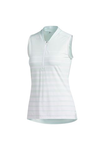 Picture of adidas zns Womens Engineered Sleeveless Polo Shirt - Dash Green