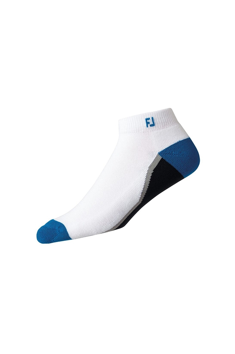 Footjoy ProDry Fashion Sports Socks - White / Black / Blue - 16120 - N