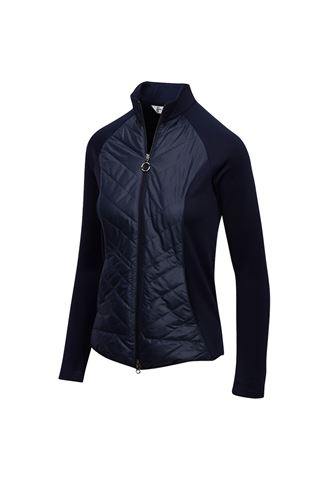 Picture of Greg Norman zns  Chevron Quilted Cire Jacket - Navy