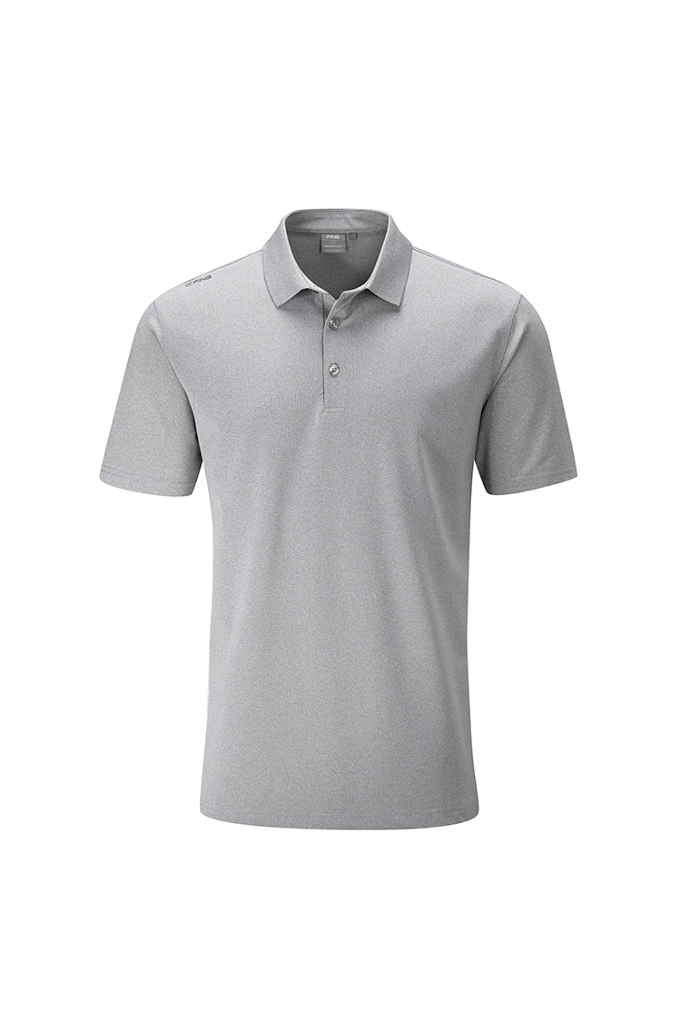 grey golf polo shirt