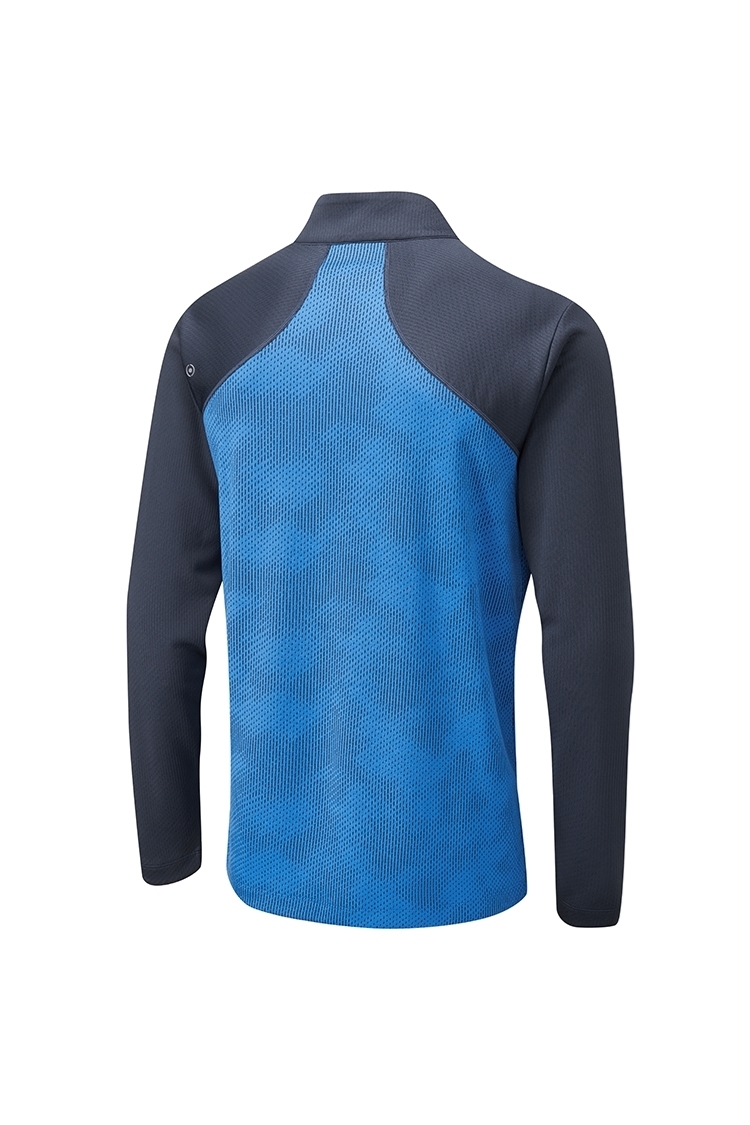 Picture of Ping zns  Vertical Men's Half Zip Golf Top - Snorkel Blue / Navy