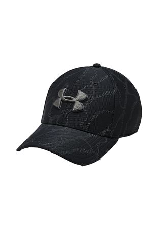 Picture of Under Armour zns UA Printed Blitzing 3.0 Stretch Fit Cap - Black 003