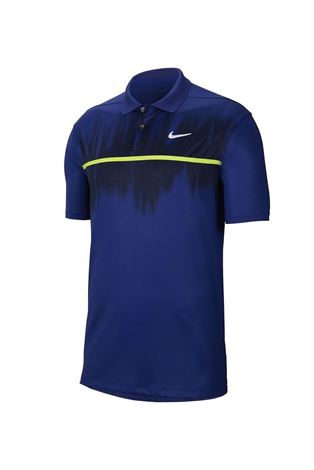 Show details for Nike Golf Dri-FIT Vapor Fog Printed Polo Shirt - Deep Royal Blue 455