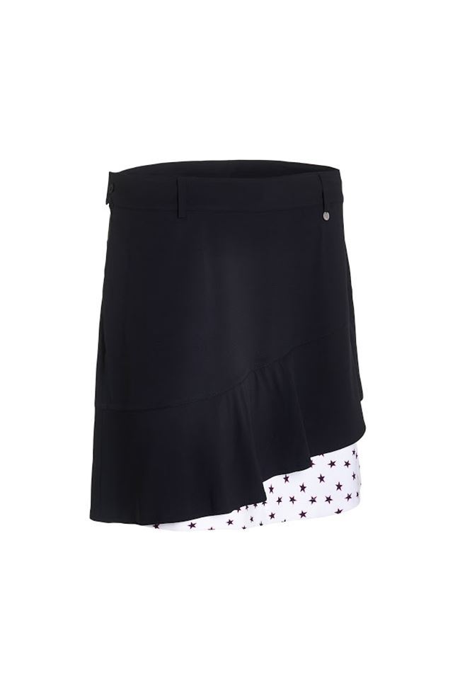 Picture of Abacus Ladies Talma Skort - 50cm - Black Star 604 - UK8 ONLY