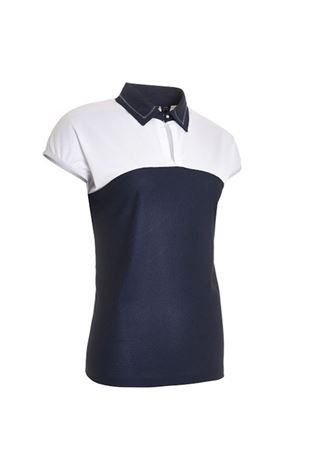 Show details for Abacus Ladies Vilna Cup Sleeve Polo Shirt - Navy 300