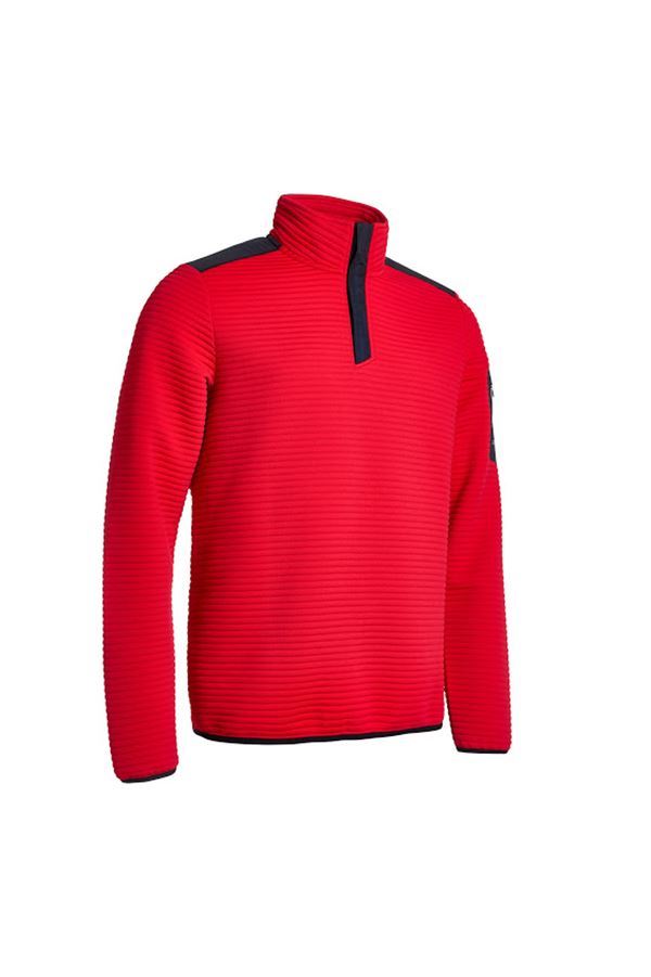 Picture of Abacus Men's Buddock Half Zip Fleece - Red - XXL ONLY