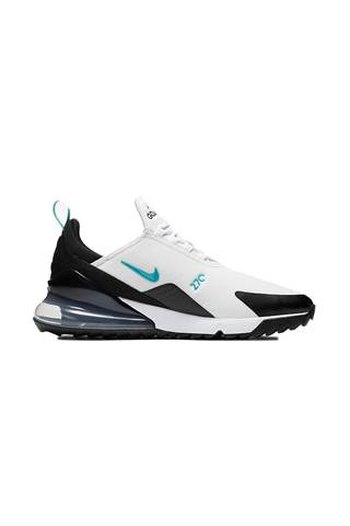 Picture of Nike Golf Air Max 270 G Golf Shoes - White / Black / Metallic Silver / Dusty Cactus