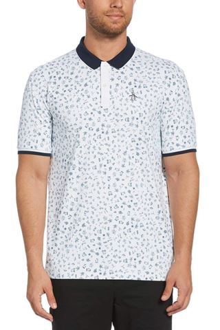 Picture of Original Penguin zns Hiking Pete Polo Shirt - Bright White