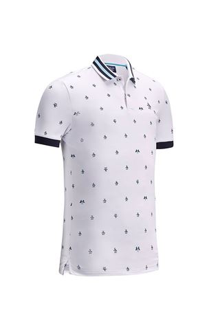 Picture of Original Penguin zns  All Over Pete Print Polo Shirt - Bright White