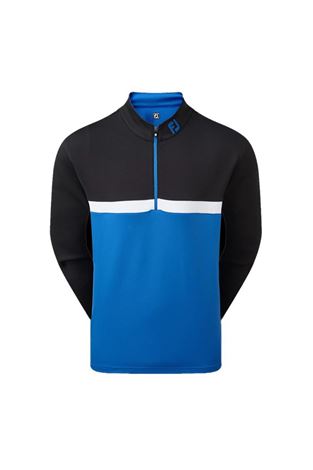 Show details for Footjoy Colour Blocked Chill Out Pullover - Black / Royal