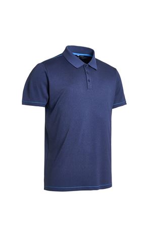Show details for Abacus Men's Ben Polo Shirt - Blue Melange