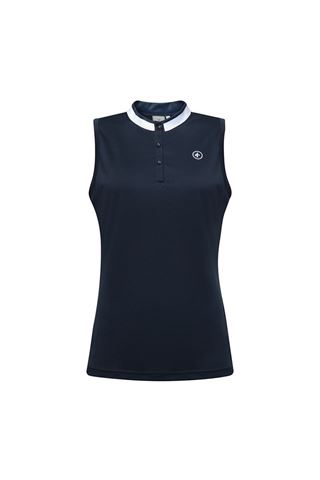 Picture of Cross Sportswear Womens Sally Sleeveless Polo Shirt - Navy