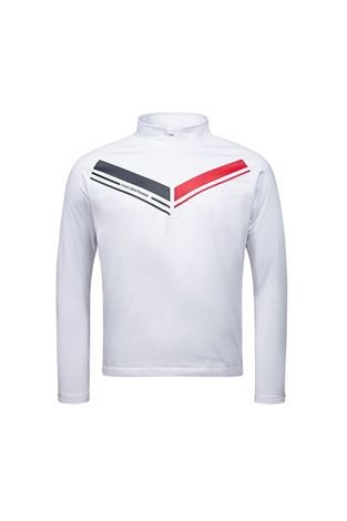 Show details for Cross Sportswear Men's Cut T-Neck Sweater - White