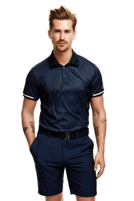Picture of Cross zns Sportswear Men's Brassie Polo Shirt - Black Check