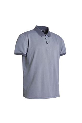 Show details for Abacus Men's Amic Polo Shirt - Grey Melange