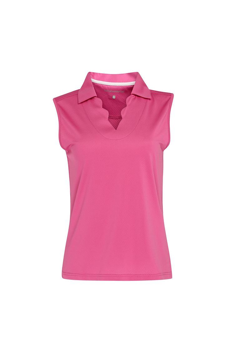 Swing out Sister Ladies Bali Sleeveless Polo Shirt - Super Pink - 15500