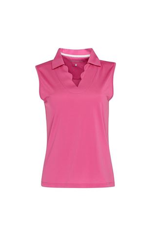 Picture of Swing out Sister Ladies Bali Sleeveless Polo Shirt - Super Pink