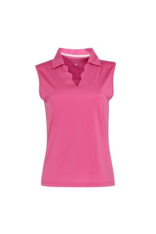 Picture of Swing out Sister zns Ladies Bali Sleeveless Polo Shirt - Super Pink