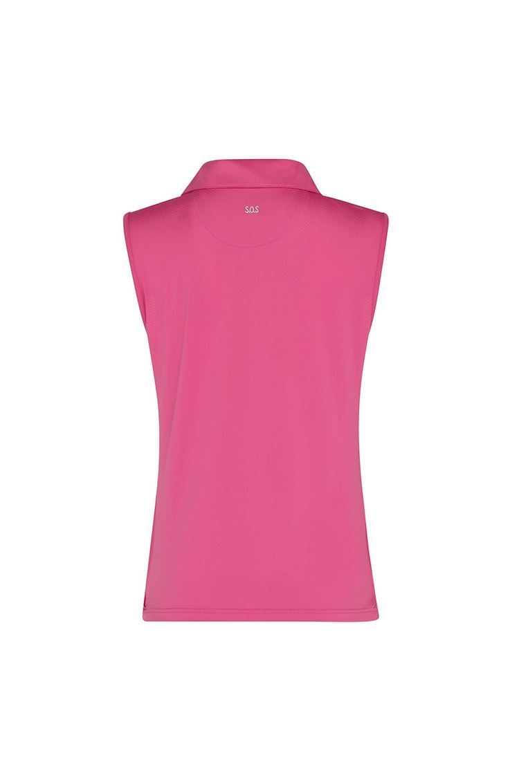 Picture of Swing out Sister zns Ladies Bali Sleeveless Polo Shirt - Super Pink