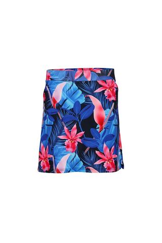Picture of Swing out Sister zns  Ladies Flamingo Beach Stretch Skort - Floral Pattern