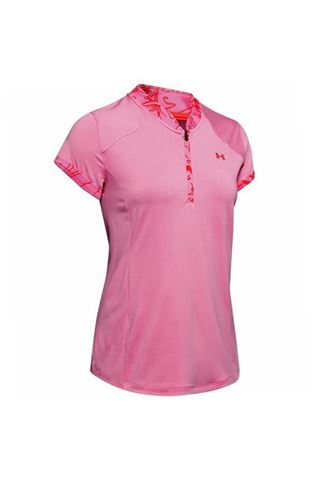 Picture of Under Armour UA Zinger Zip Polo - Pink 691