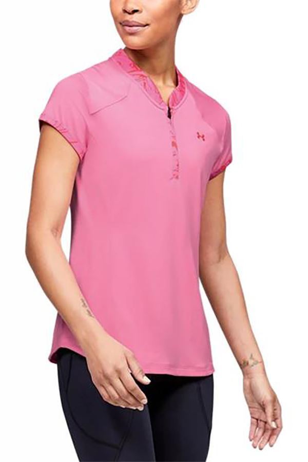 Picture of Under Armour UA Zinger Zip Polo - Pink 691