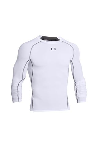 Picture of Under Armour zns UA Men's Heatgear Long Sleeve Base Layer - White 100