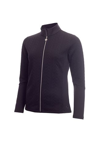 Picture of Green Lamb zns Ladies Kami Cable Full Zip Top - Navy