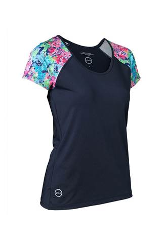Picture of Daily Sports Ladies Bloom Tee - Navy