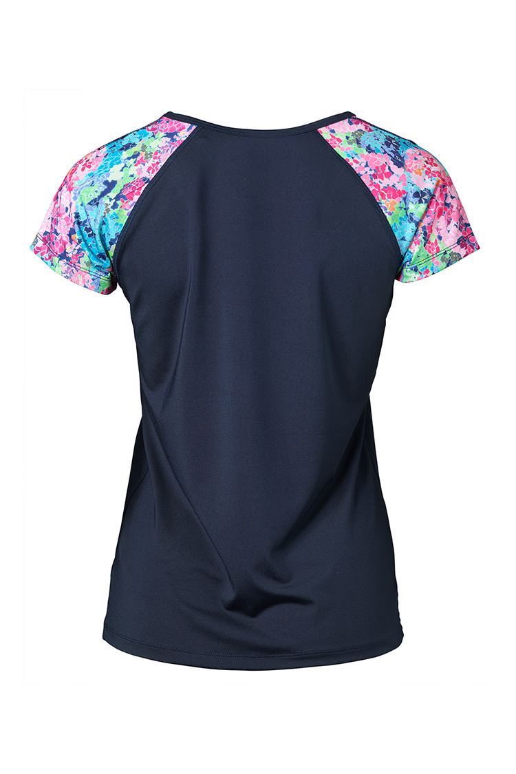 Picture of Daily Sports Ladies Bloom Tee - Navy