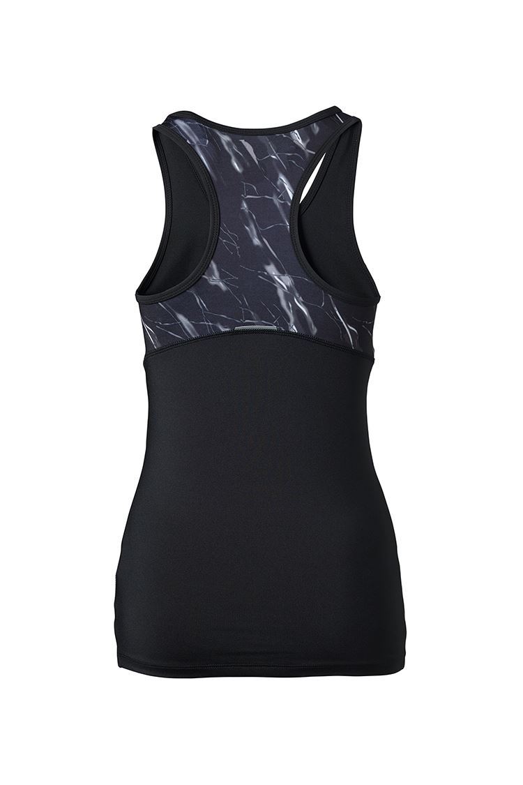 Picture of Daily Sports Ladies Marble Tank - Black/Marble