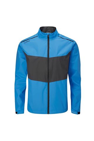 Picture of Ping Golf zns Men's Downton Waterproof Jacket - Brillant Blue / Asphalt