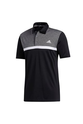 Picture of adidas zns Golf Men's Colourblock Novelty Polo Shirt - Black / Black Melange