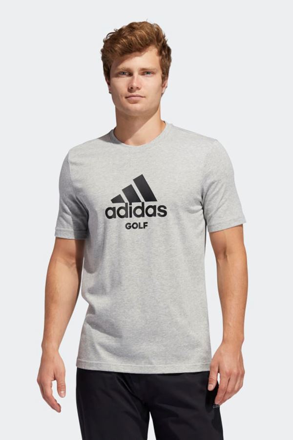 adidas Golf Men's TShirt Mid Grey Heather FS6757
