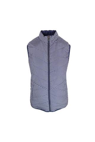 Picture of Island Green Ladies Ultra Light Reversible Gilet - Navy/Raspberry
