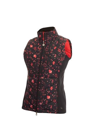 Picture of Green Lamb zns Ladies Kassi Padded Gilet - Black Confetti