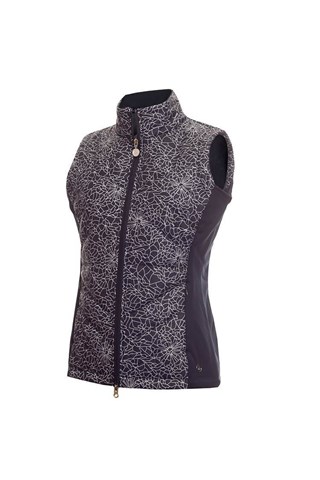 Picture of Green Lamb ZNS Ladies Kassi Padded Gilet - Navy Crackle