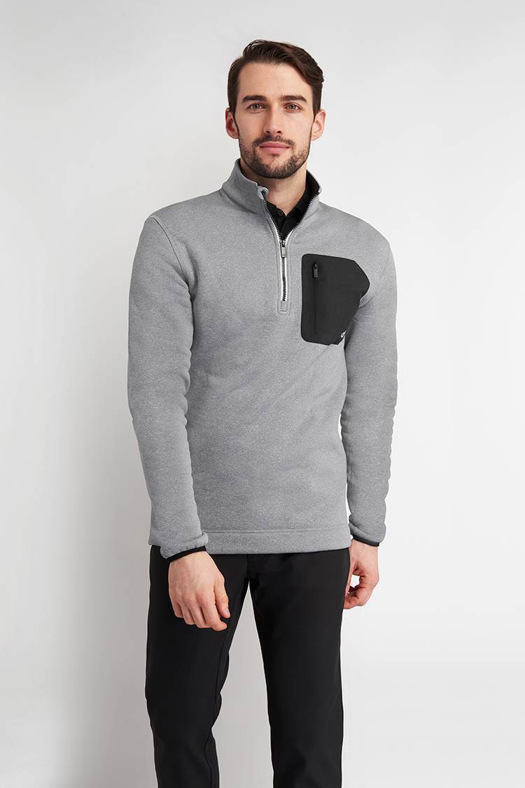 Picture of Calvin Klein Men's Pinnacle Half Zip - Grey Marl
